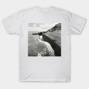 The pebble coastline at Sheringham, Norfolk, UK T-Shirt